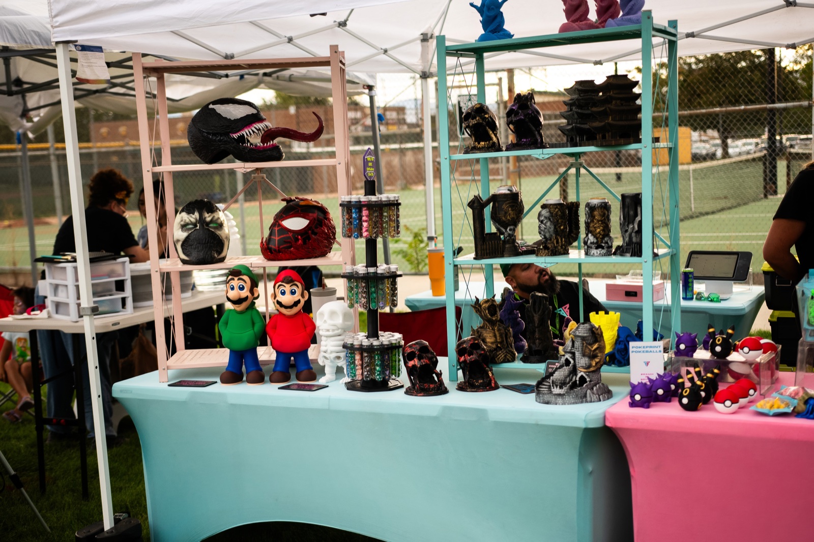 Vendor booth at the Magic Over Murray market