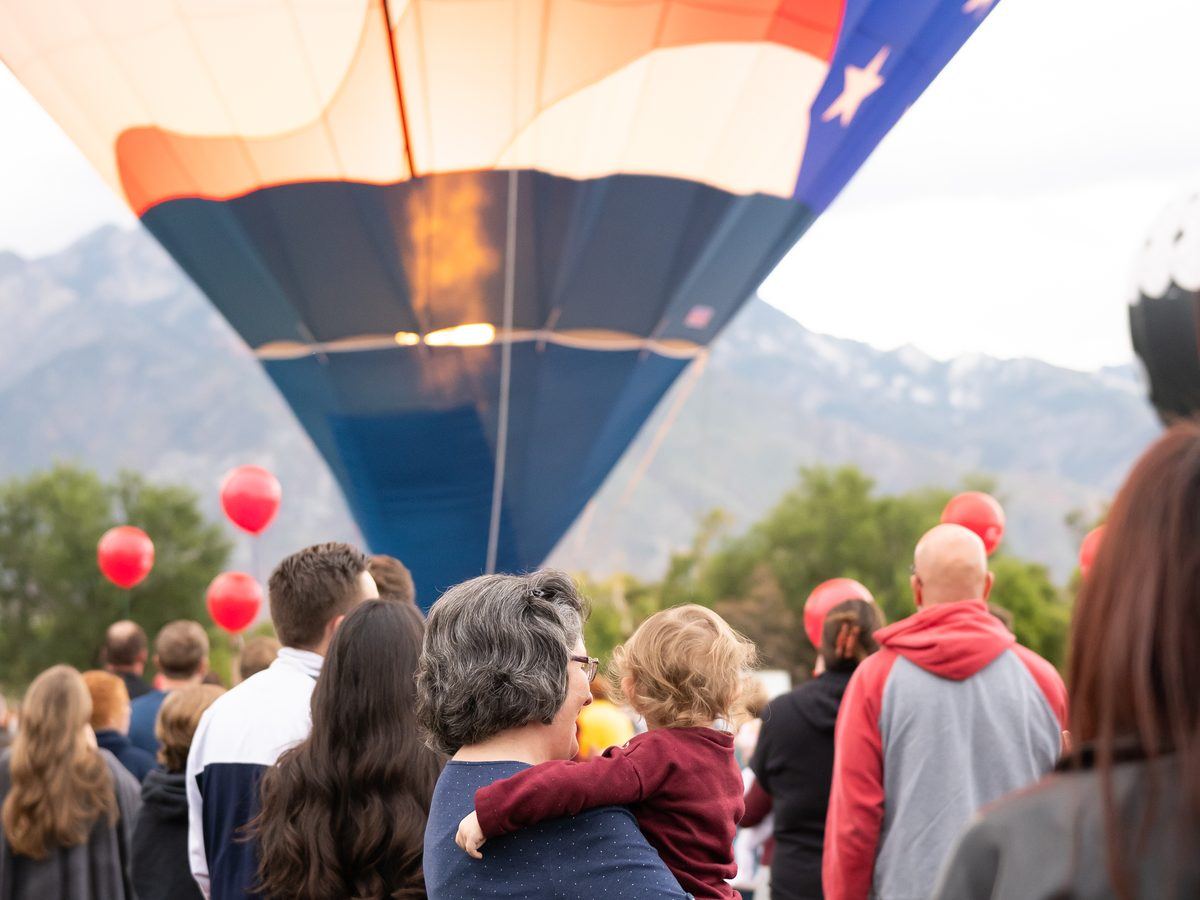 Balloons rise over Murray