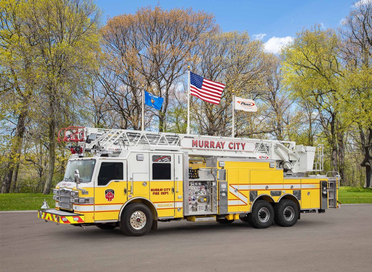 Murray City Fire Department ladder truck featured at Touch-A-Truck